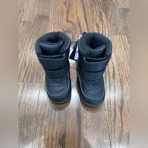 New Khombu Little Boys and Girls Neek2 Waterproof Leather Snow Boots Sz 5 Black